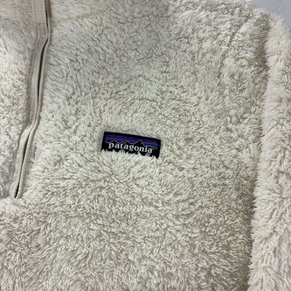 Patagonia Women’s Medium Los Gatos 1/4 Zip Fleece Dyno White - Picture 4 of 9